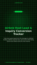 Airbnb Host Inquiry Tracker | Guest Lead & Booking Conversion Tracker Excel Template