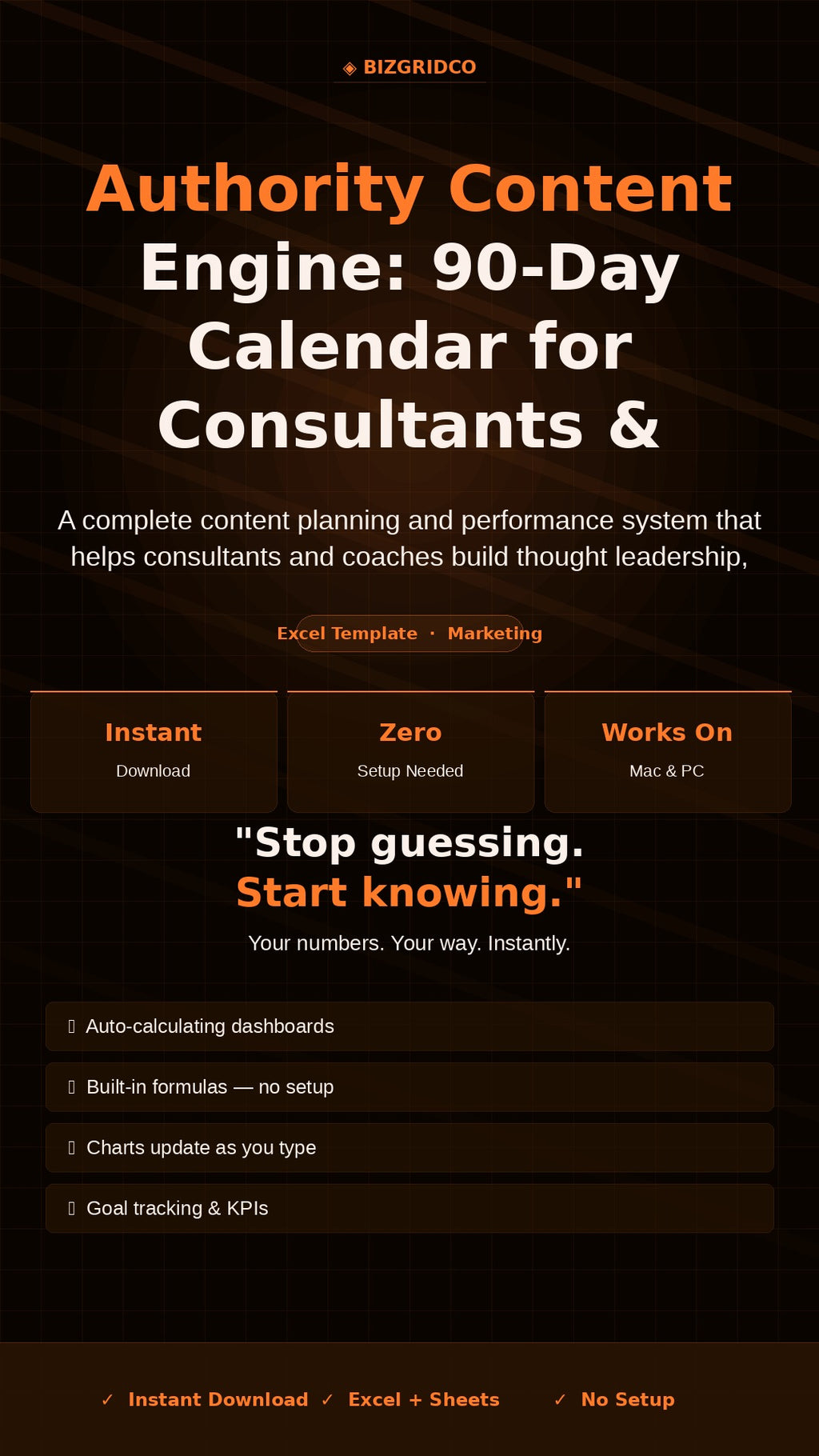 90-Day Content Calendar for Consultants & Coaches | LinkedIn Email Social Media Planner Template
