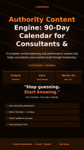 90-Day Content Calendar for Consultants & Coaches | LinkedIn Email Social Media Planner Template