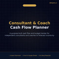 Cash Flow Planner for Consultants & Coaches | Budget Tracker Excel Template | Freelance Income Forecast