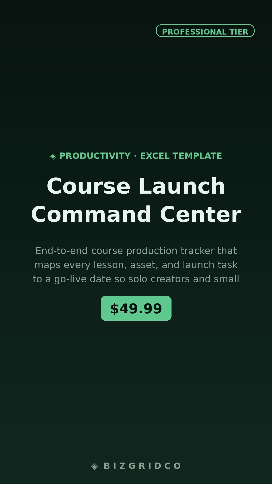 Course Launch Command Center | Course Creator Planner Tracker Notion Template Kajabi Teachable Thinkific