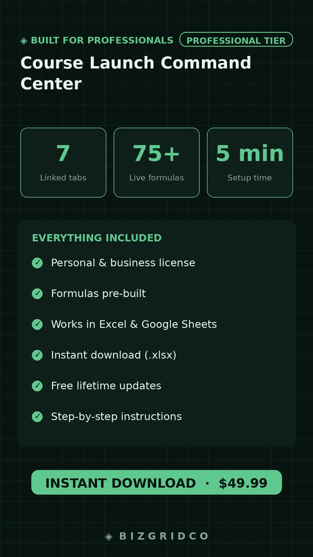 Course Launch Command Center | Course Creator Planner Tracker Notion Template Kajabi Teachable Thinkific
