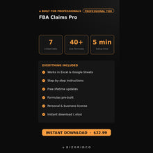 Amazon FBA Reimbursement Tracker & Lost Inventory Spreadsheet | Reconcile Shipments, Returns and Warehouse Claims