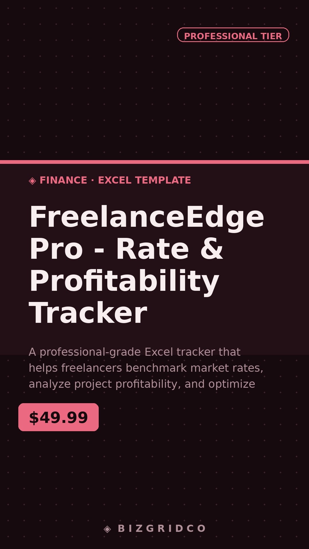 Freelance Rate & Profitability Tracker Excel Spreadsheet | Client Pricing Dashboard | Solopreneur Finance Tool