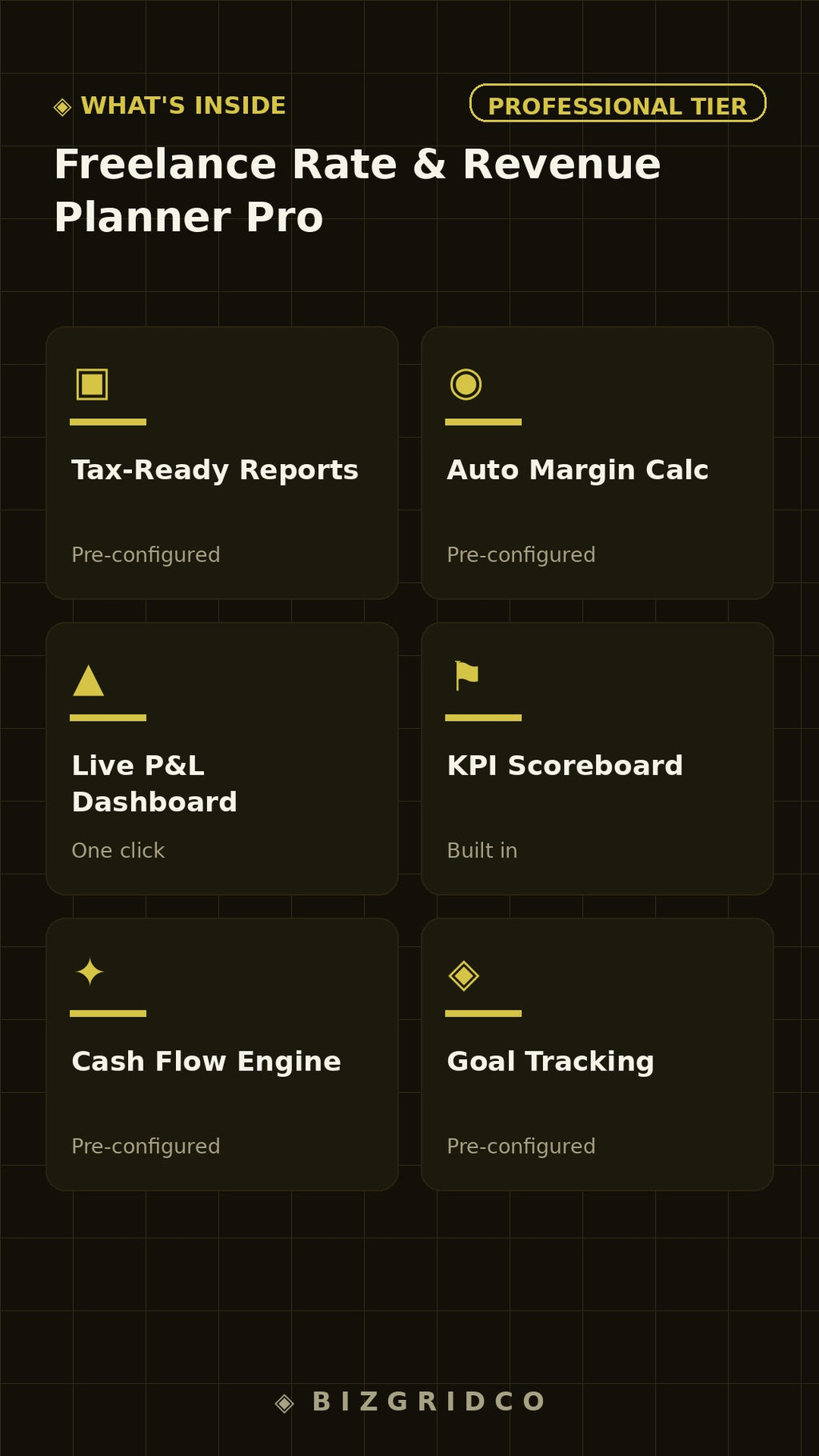 Freelance Rate & Revenue Planner Pro | Income Forecasting Tool for Freelancers & Solo Consultants