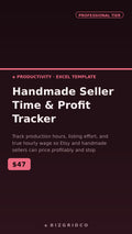 Handmade Seller Profit & Time Tracker Spreadsheet | Price Profitably | True Hourly Wage Calculator