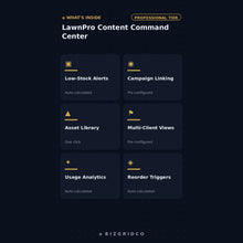 Landscaping Social Media Planner for Small Business | Content Calendar and Marketing Tracker for Lawn Care Companies
