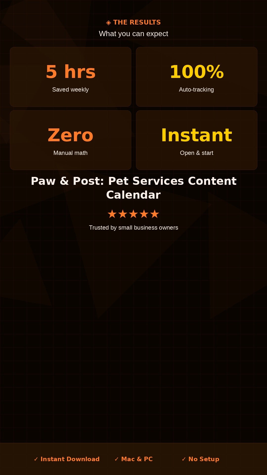Pet Business Content Calendar | Social Media Planner for Dog Walkers Pet Sitters Groomers