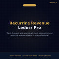 Recurring Revenue Tracker Excel Template | Subscription Income Ledger | Freelancer Bookkeeper Workbook