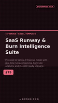 SaaS Runway & Burn Rate Financial Model | Seed Stage CFO Dashboard | Investor-Ready Scenario Planning