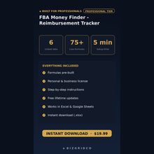 Amazon FBA Reimbursement Tracker | Find Every Dollar Amazon Owes You with This Easy Excel Spreadsheet - BizGridCo.