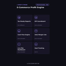 E-Commerce Profit Tracker for Amazon, Shopify and Wholesale | True Landed Cost and Margin Calculator for Multi-Channel Sellers - BizGridCo.