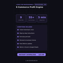 E-Commerce Profit Tracker for Amazon, Shopify and Wholesale | True Landed Cost and Margin Calculator for Multi-Channel Sellers - BizGridCo.