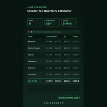 Quarterly Tax Estimator for Creators and Podcasters | Self-Employment Tax Calculator for YouTube & Multi-Income Earners - BizGridCo.