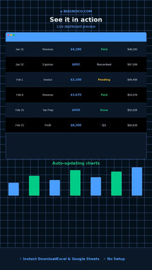 Yoga Studio Tracker Excel | Class Attendance, Instructor & Revenue Per Mat Spreadsheet Template - BizGridCo.